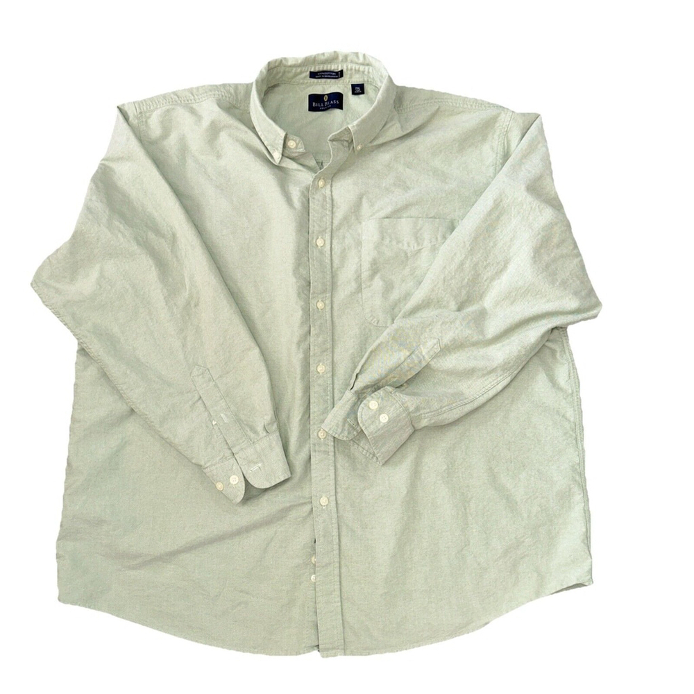 Bill Blass Men’s 2XL Mint Green Button Up Long Sleeve Shirt